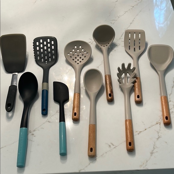Other - Kitchen Utensil Set Kitchen Aid & Bamboo handles - NEW or like new never used!